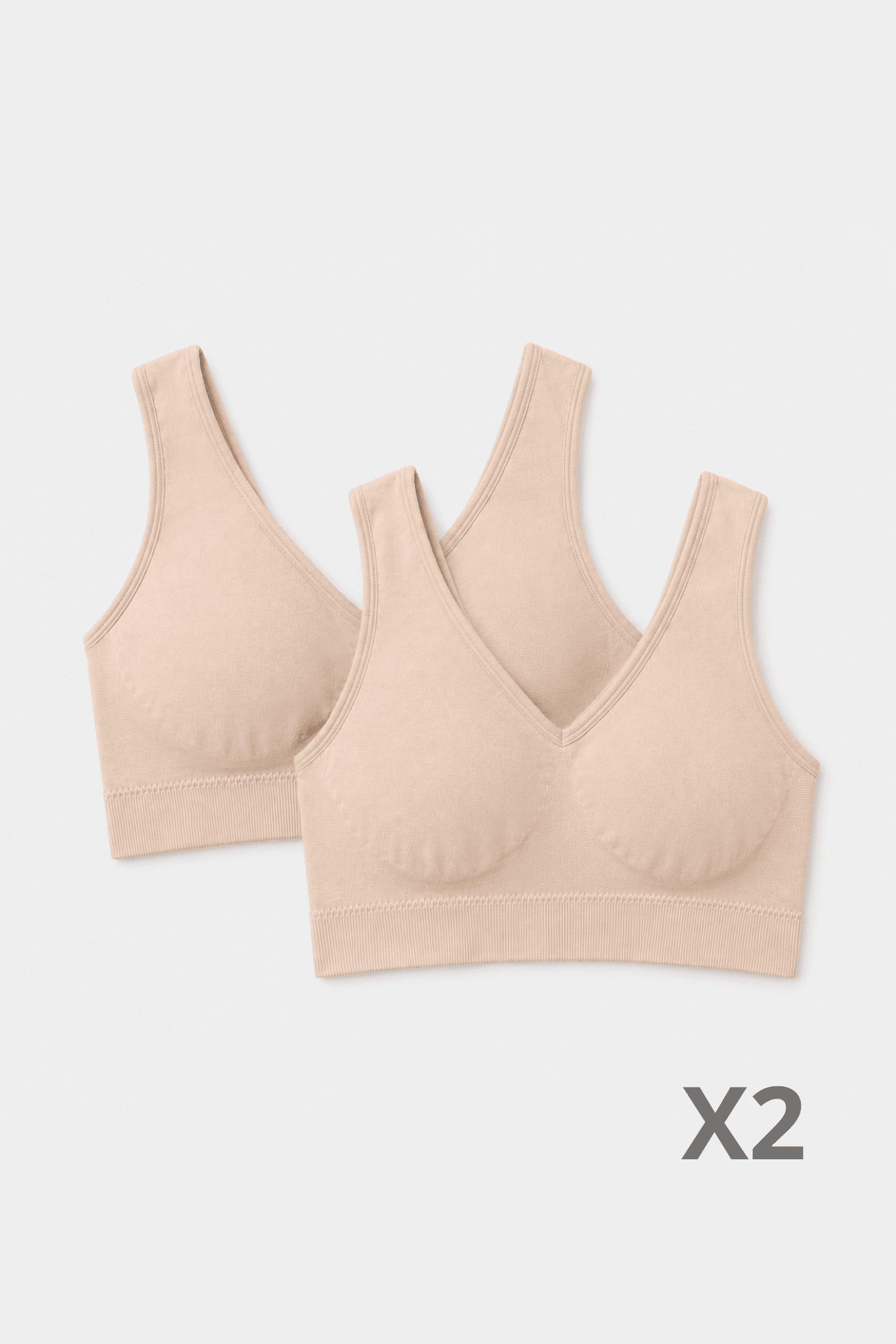Brassière en Bambou Beige - Pack de 2 - Lingerie - Ethos Next
