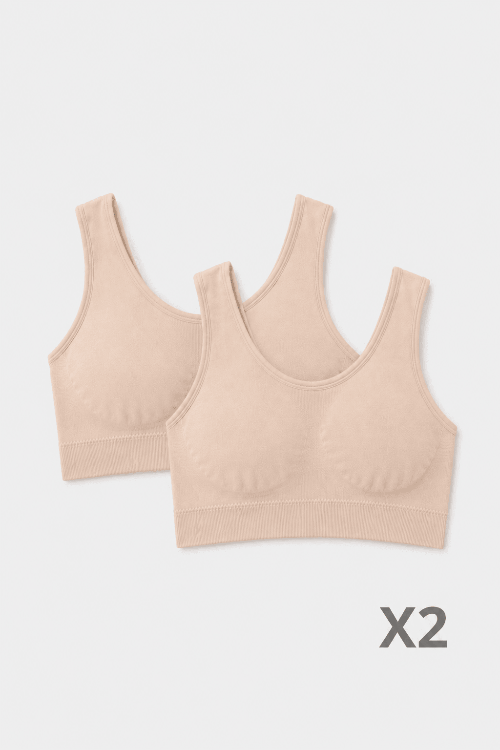 Brassière en Bambou Beige - Pack de 2 - Lingerie - Ethos Next