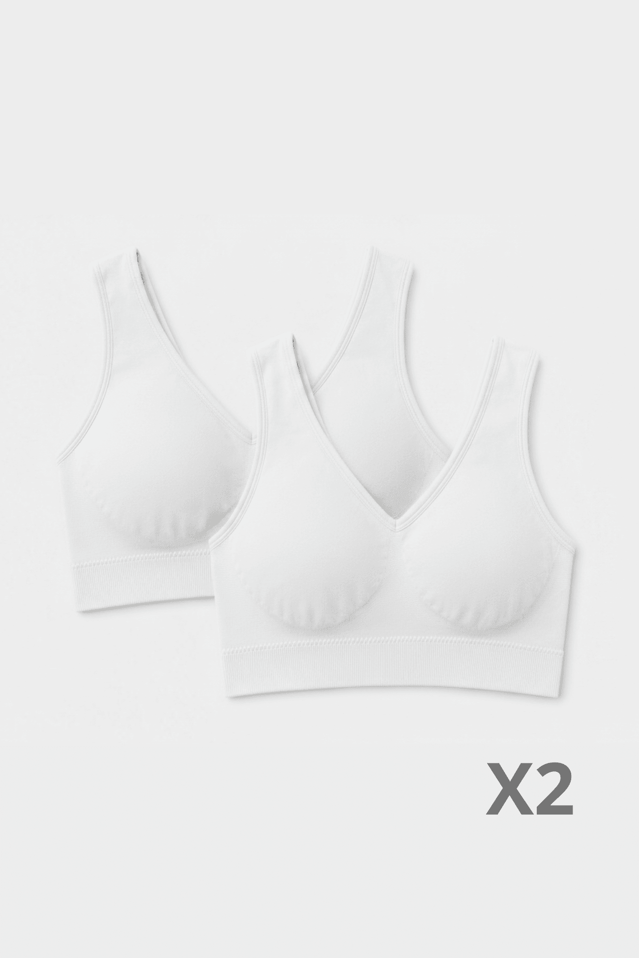 Brassière en Bambou Blanc - Pack de 2 - Lingerie - Ethos Next