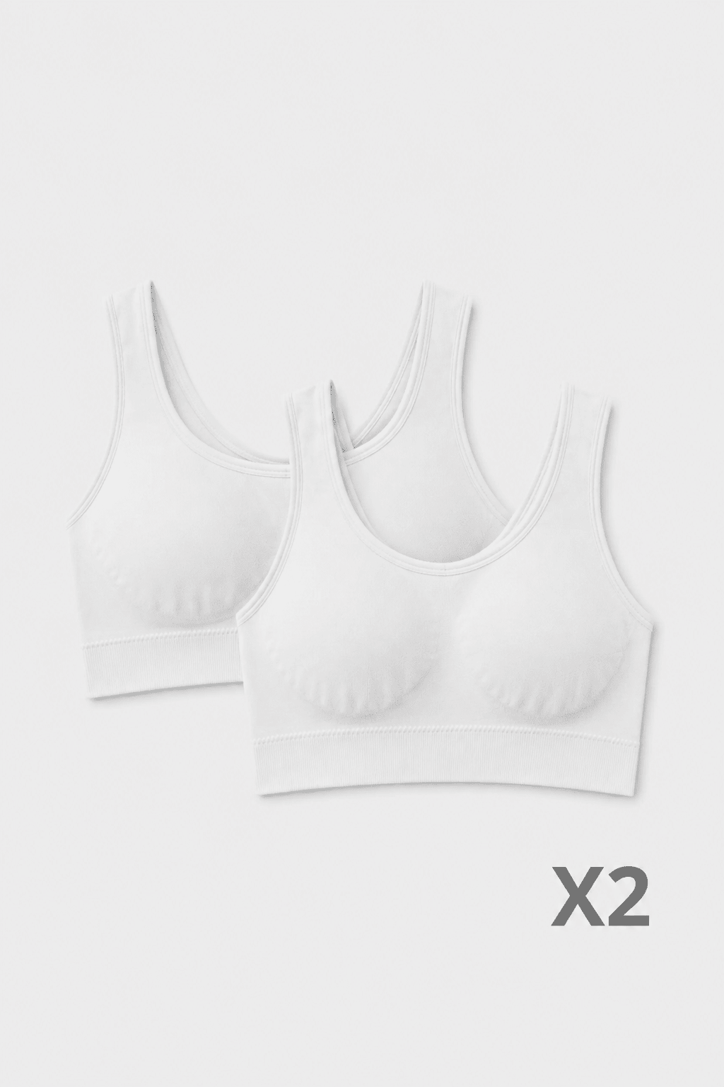 Brassière en Bambou Blanc - Pack de 2 - Lingerie - Ethos Next