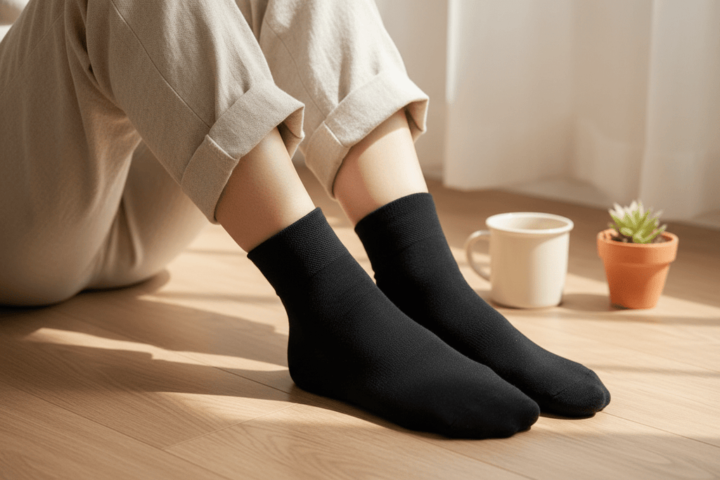 Chaussettes Classiques en Viscose de Bambou - Noir - Chaussettes - Ethos Next