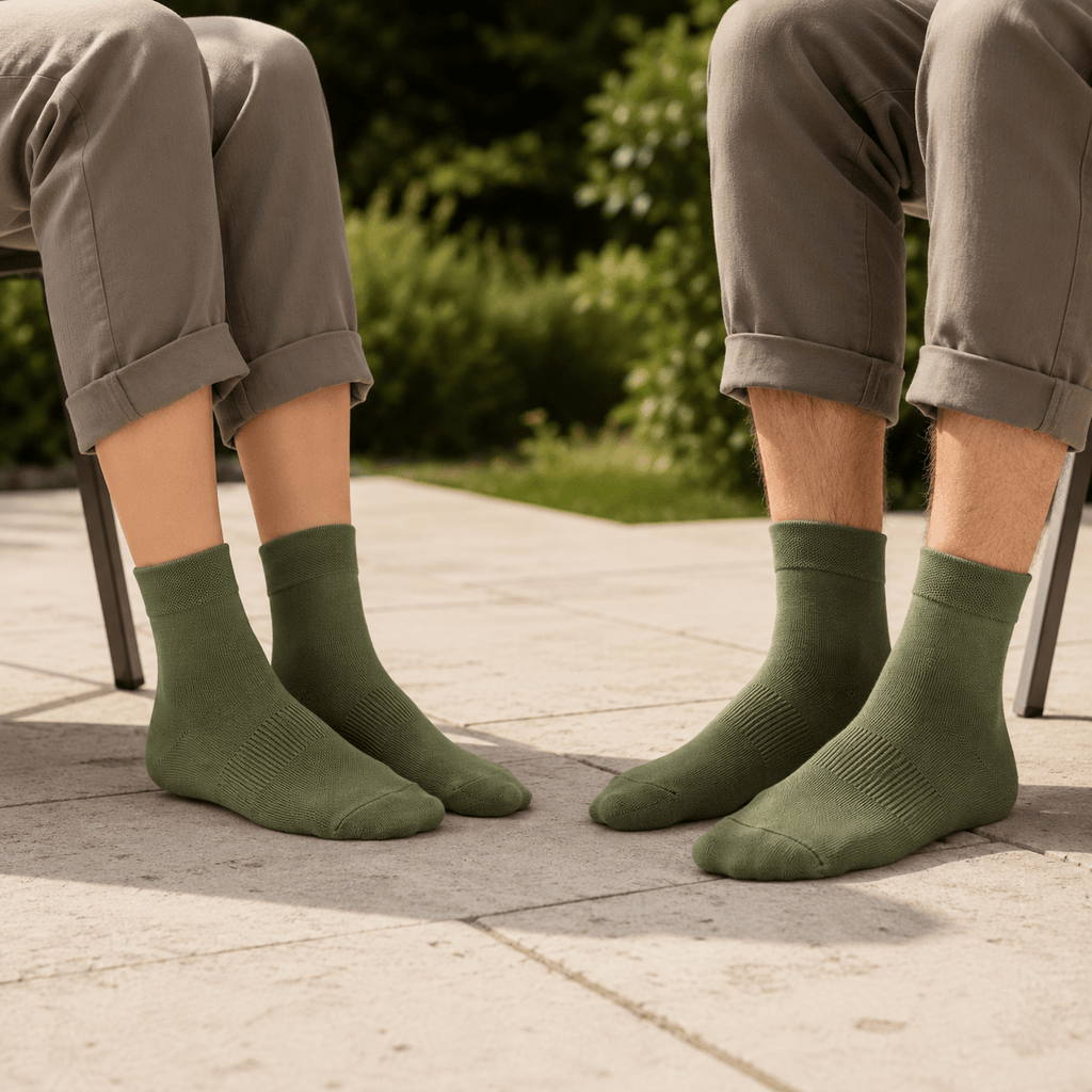 Chaussettes Classiques en Viscose de Bambou - Vert - Chaussettes - Ethos Next
