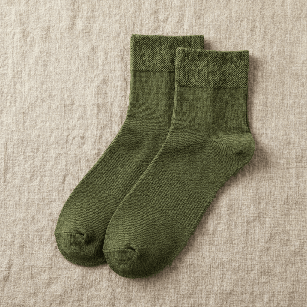 Chaussettes Classiques en Viscose de Bambou - Vert - Chaussettes - Ethos Next