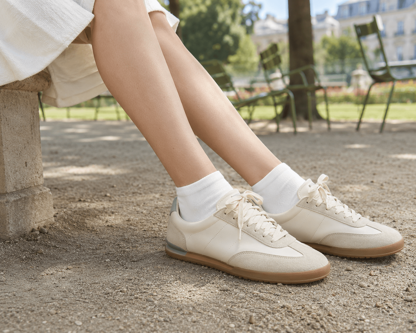 Chaussettes Mi-Chevilles en Viscose de Bambou - Blanc - Chaussettes - Ethos Next