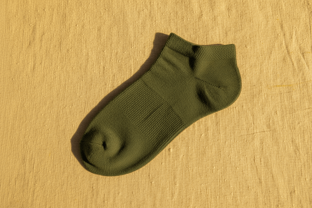 Chaussettes Mi-Chevilles en Viscose de Bambou - Olive - Chaussettes - Ethos Next