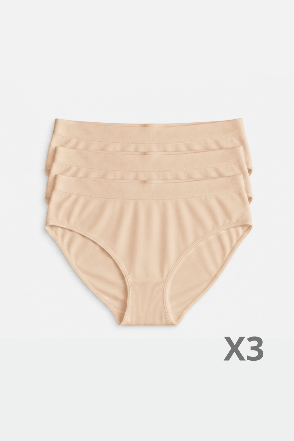 Culotte Classique en Bambou Beige - Pack de 3 - Ethos Next