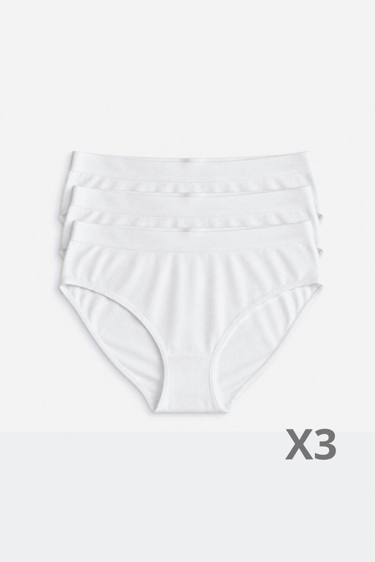 Culotte Classique en Bambou Blanc - Pack de 3 - Ethos Next