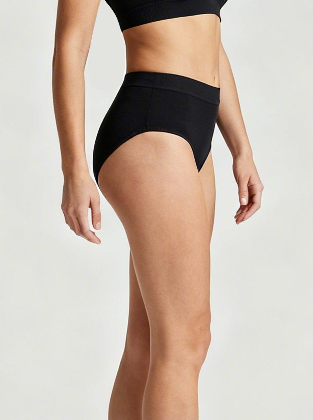Culotte Classique en Viscose de Bambou - Noir - Lingerie - Ethos Next