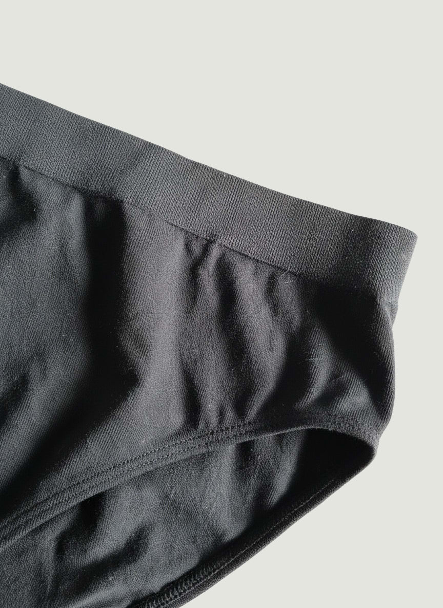 Culotte Classique en Viscose de Bambou - Noir - Lingerie - Ethos Next