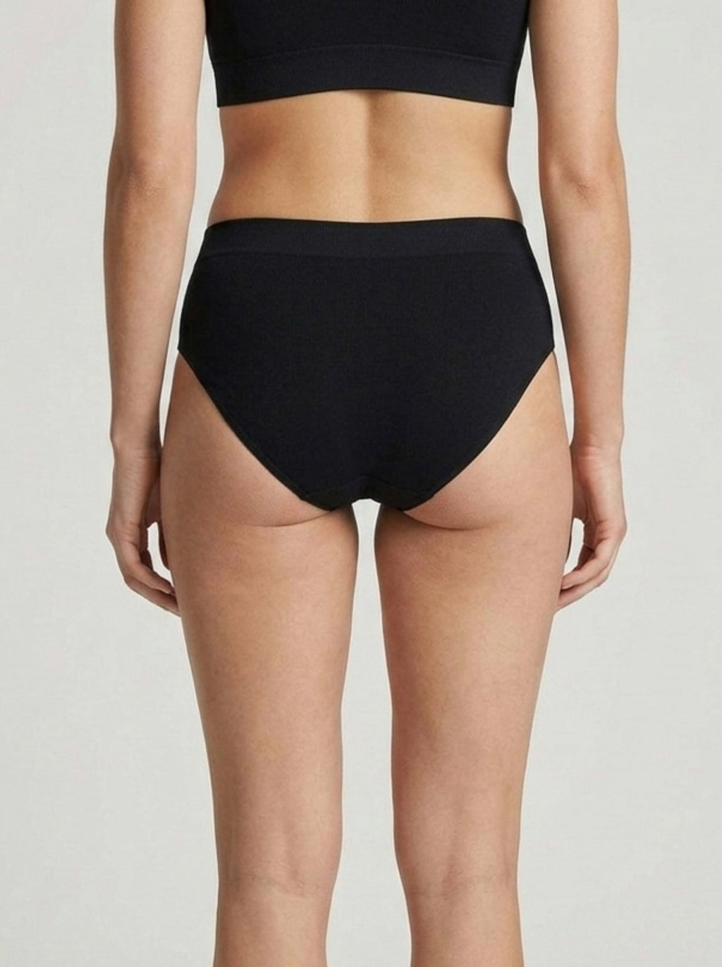 Culotte Classique en Viscose de Bambou - Noir - Lingerie - Ethos Next